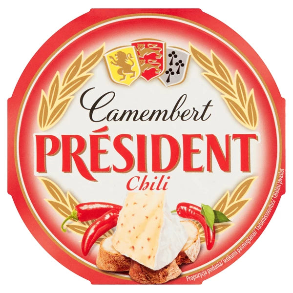 LACTALIS - PRESIDENT CAMEMBERT  CHILI  120G.