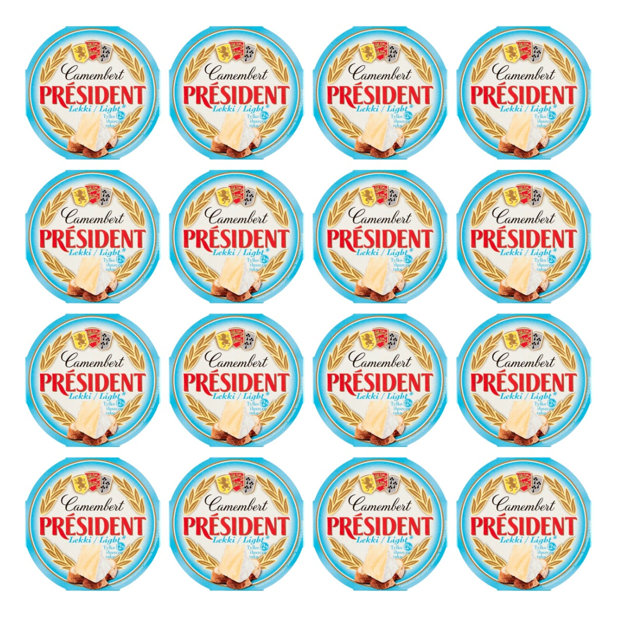LACTALIS - PRESIDENT CAMEMBERT  LIGHTS  120G.