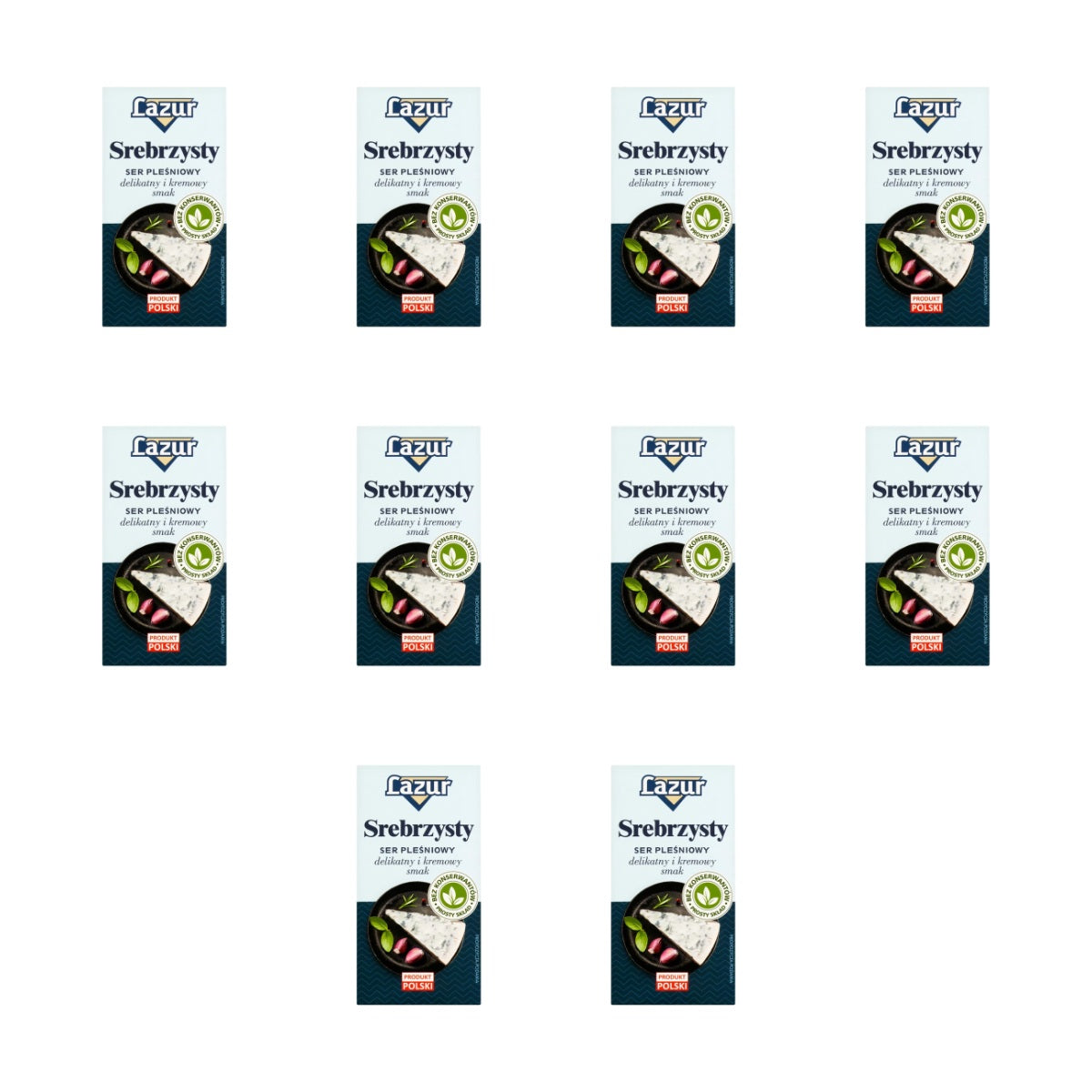 LAZUR - SER PLEŚNIOWY SREBRZYSTY 100G