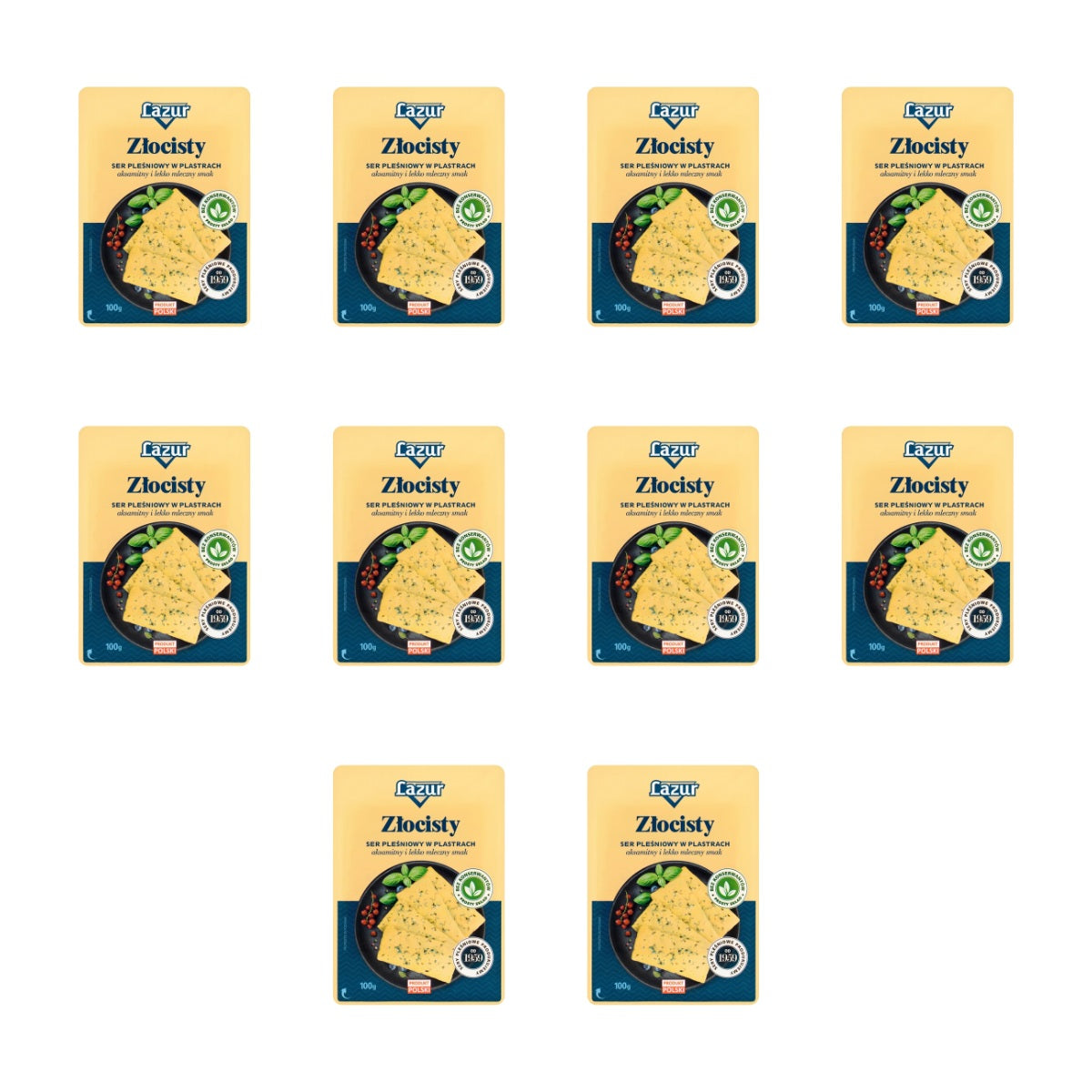 LAZUR - SER PLESNIOWY ZŁOCISTY PLASTRY 100G