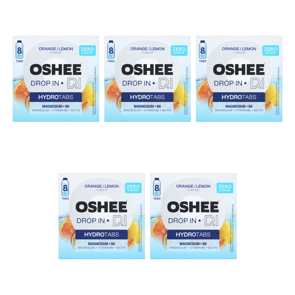 OSHEE -DROP IN HYDROTABS VIT WATER MG+B6 8 TABS