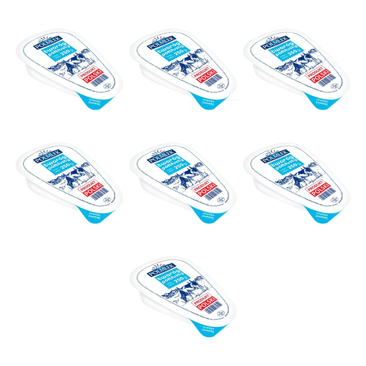 POLMLEK - ULUBIONY TWARÓG PÓŁTŁUSTY KLINEK 250G