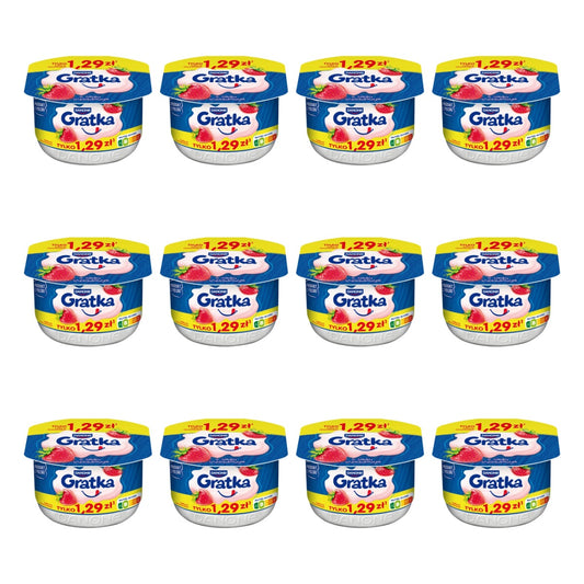 DANONE - JOGURT GRATKA TRUSKAWKA 115G