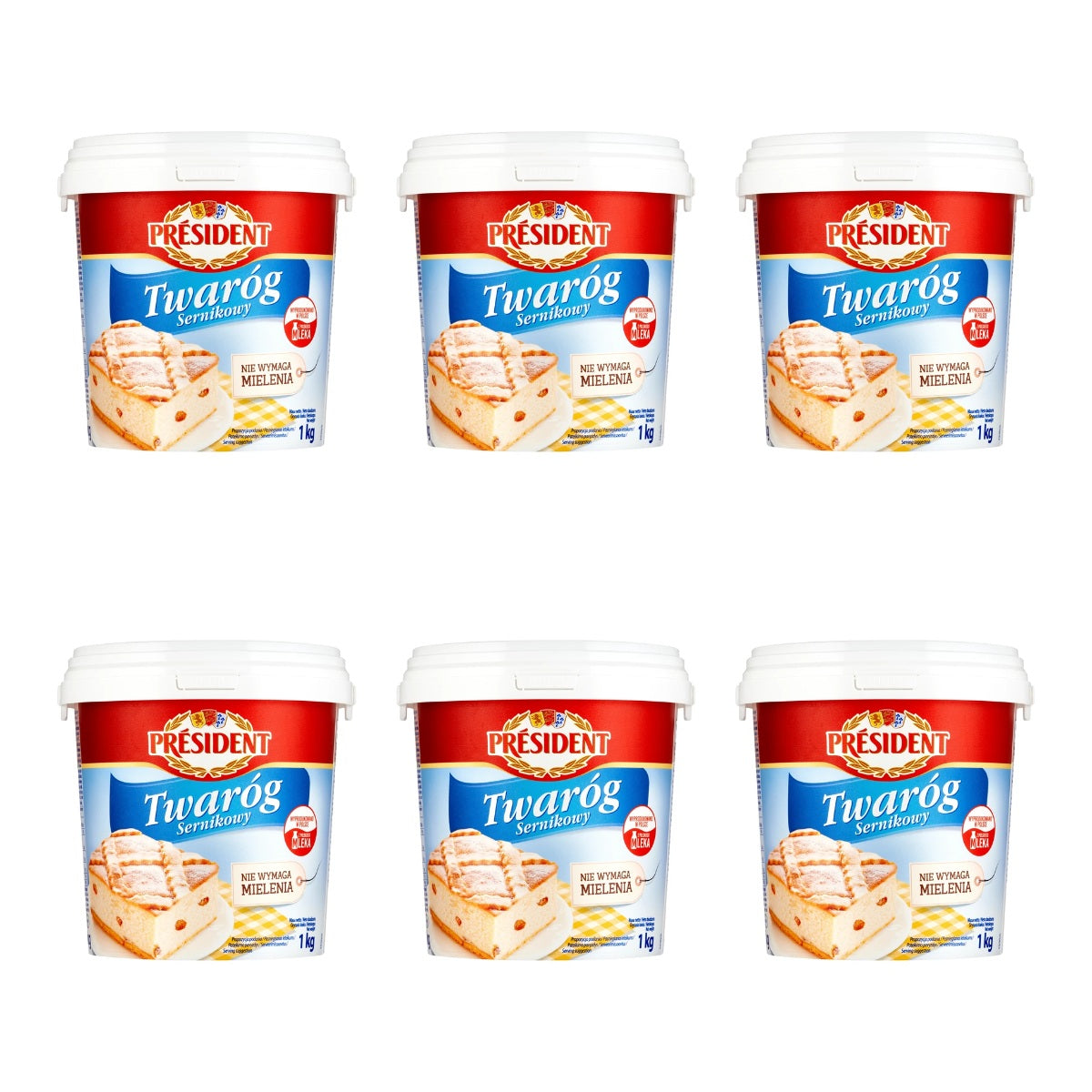 LACTALIS - PRESIDENT TWARÓG SERNIKOWY  1KG