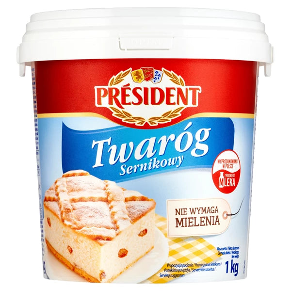 LACTALIS - PRESIDENT TWARÓG SERNIKOWY  1KG