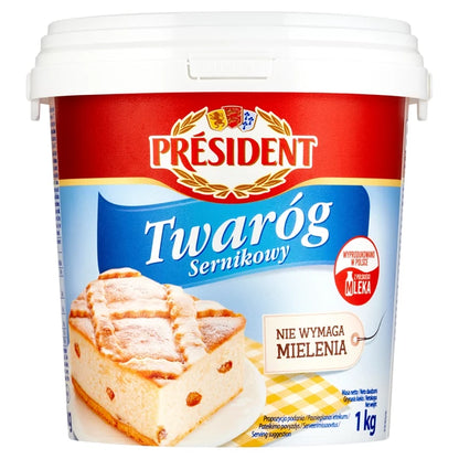 LACTALIS - PRESIDENT TWARÓG SERNIKOWY  1KG