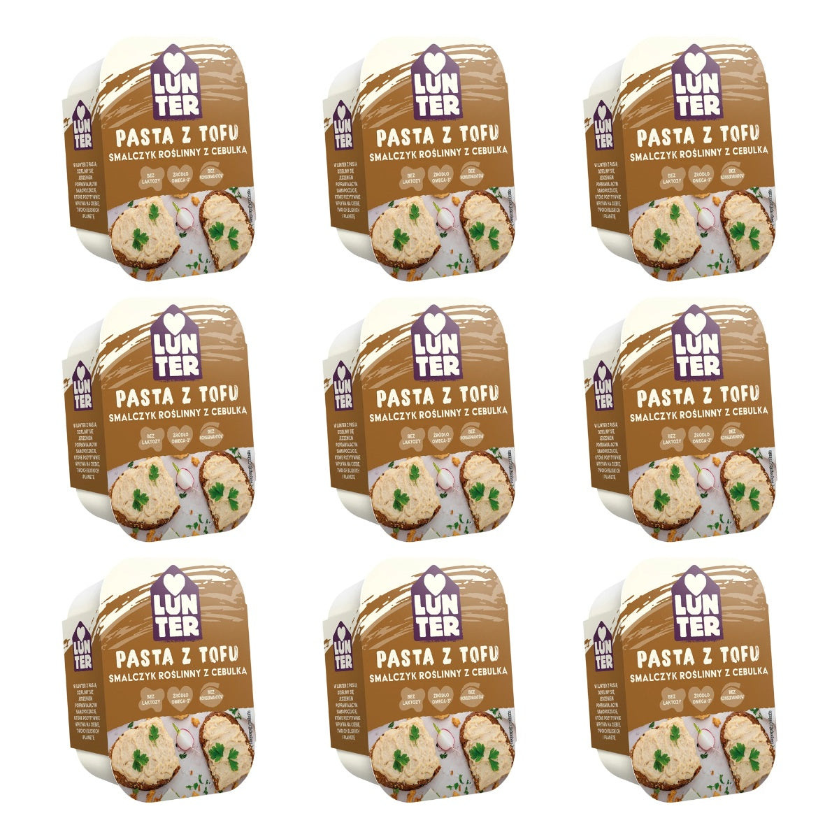 LUNTER SMALCZYK ROŚLINNY Z TOFU ZE SMAŻONĄ CEBULKĄ  150G