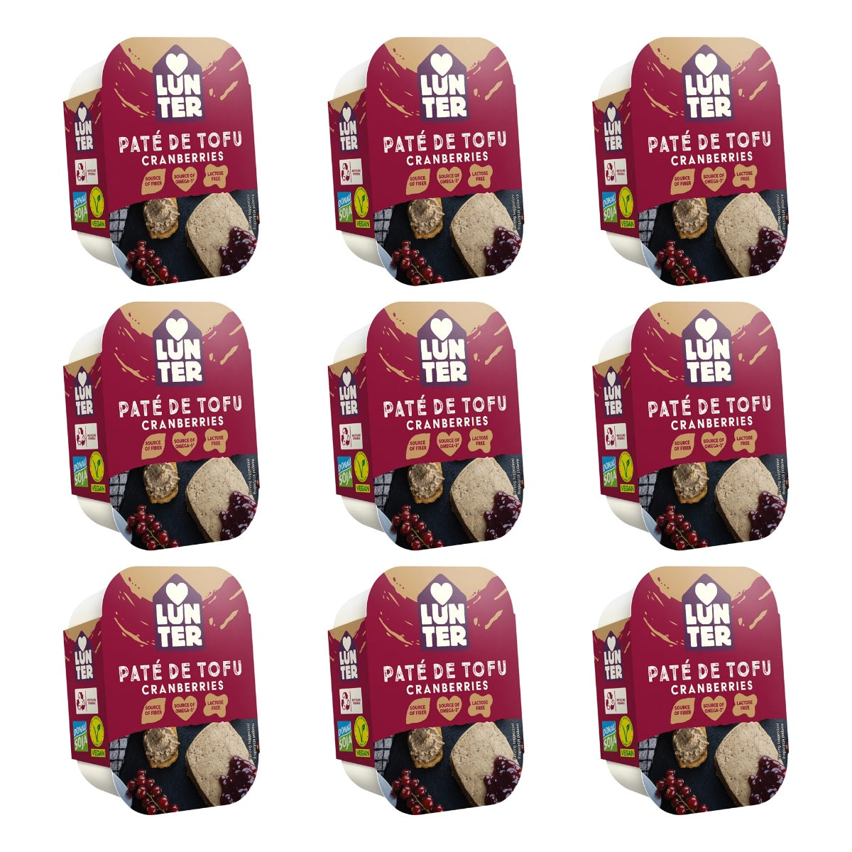 LUNTER PASZTET Z TOFU ŻURAWINA   150G