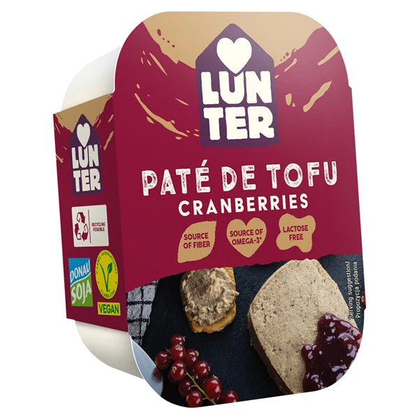 LUNTER PASZTET Z TOFU ŻURAWINA   150G