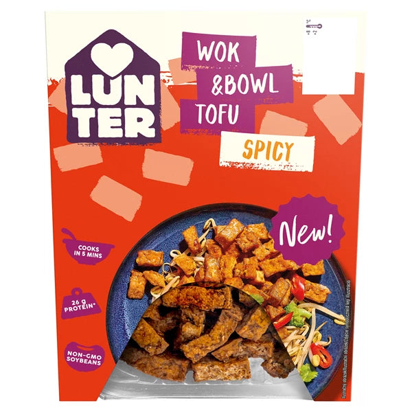 LUNTER WOK&BOWL TOFU SPICY 160G PIKANTNE